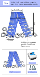 Máquina de Presoterapia de Compresión de Aire para Recuperación Deportiva Profesional, Mejora la Circulación Sanguínea, Protección para Rodillas, Flexible - Product Image 5