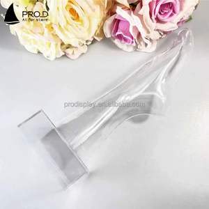 Vente chaude Chaussettes Magasin Affichage Haute Qualité Transparent Acrylique Pied <span class=keywords><strong>Film</strong></span> Femmes - Product Image 3