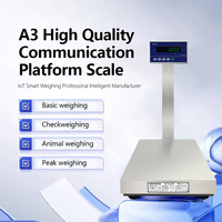 Báscula de plataforma con pantalla LED de alta precisión, compatible con software ERP de almacenamiento de transmisión en tiempo real, 100-800KG