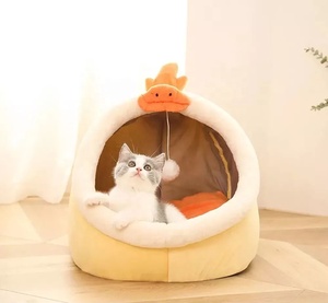 <span class=keywords><strong>Doux</strong></span> chat lit chaud <span class=keywords><strong>panier</strong></span> <span class=keywords><strong>pour</strong></span> animaux de compagnie confortable chaton chaise longue très <span class=keywords><strong>doux</strong></span> petit <span class=keywords><strong>chien</strong></span> tapis sac lavable grotte lits solide Carton chat maison tente - Product Image 6
