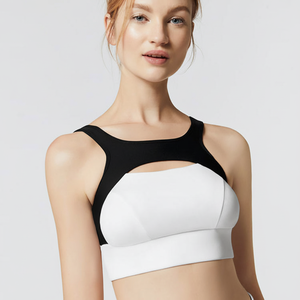 Private Label Medium Support Yoga Bra Crisscross <b>Back</b> <b>Padded</b> Cups Seamless Fitness Sports Bra for Plus Size Breathable - Product Image 1