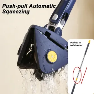 <strong>360</strong> <strong>Degree</strong> Rotating <strong>Triangle</strong> Mop Adjustable Retractable for Comprehensive Cleaning on All Surfaces Perfect for Cleaning - Product Image 4