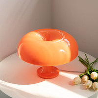 Lampe de table sans fil rechargeable en forme de champignon, 3 couleurs, gradation progressive, veilleuse décorative pour chambre, maison d'hôtes, bureau
