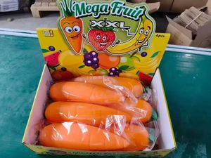 ของเล่นบีบแครอทขนาดใหญ่พิเศษ สร้างสรรค์ ข้ามพรมแดน ของเล่นจำลองผลไม้ บีบมีเสียงดนตรี ทำจากยางนิ่ม ของเล่นคลายเครียด - Product Image 6
