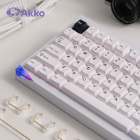 Akko Mineral 01 VIA Clavier mécanique personnalisé Disposition 75% Claviers multimodes en aluminium à démontage rapide