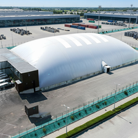 Structure de membrane architecturale gonflable en matériau PVDF de haute qualité, personnalisable, isolation thermique, résistant au feu, abri de garage