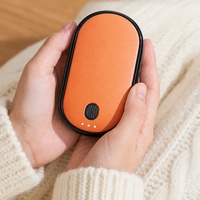 Chauffe-mains électrique magnétique rechargeable 2-en-1 4000 mAh, chauffage double face, chauffe-mains portable mince de poche