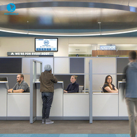 Affichage numérique Sunworld 15,6 pouces YC-N156 à cadre étroit avec éclairage LED pour l'appel des clients en file d'attente, certifié CE RoHS