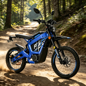 Moto électrique tout-terrain 72V 100km/h avec double amortissement avant et arrière + pneus tout-terrain prêts pour la <span class=keywords><strong>course</strong></span> sur les sentiers forestiers - Product Image 6