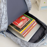Sac à dos imperméable tendance grande capacité motif étoiles galaxie léger multi-poches durable pour adolescentes et étudiantes