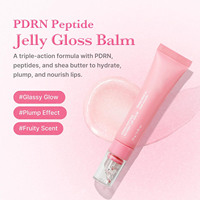Baume à lèvres hydratant et repulpant OEM PDRN Peptide avec acide hyaluronique et beurre de karité, gloss transparent pour un soin nourrissant des lèvres