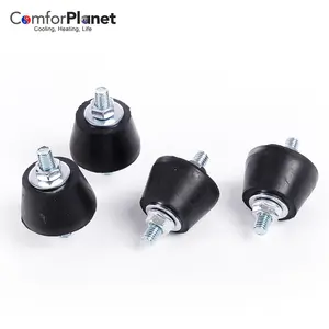 High Quality Customized Isolator Mounting Support Thread Shockproof Ductless Rubber Vibration Dampers for Air Conditioning