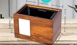 El yapımı Modern Pet anıt <span class=keywords><strong>Urn</strong></span> ahşap cenaze kremasyon sake sake kutusu fotoğraf çerçevesi kedi köpek külleri hatırlama hediye çekmeceler - Product Image 2