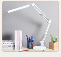 Lampe de bureau moderne réglable en métal avec pince FX310, lumière de lecture à bras long flexible, dimmable USB DC pour bureau, étude, chambre