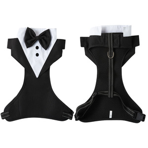 Vente en gros de luxe grand harnais pour animaux de compagnie confortable anti-casse chien marchant poitrine orthèse personnalisé style gilet uni - Product Image 6