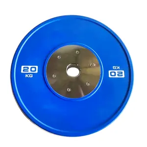 Good quality fitness competition bumper plates weight lifting sports training for gym use