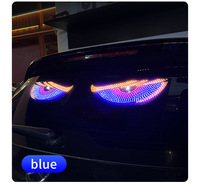 Produit à succès : Lumière dynamique œil de démon, autocollant USB pour voiture, affichage LED, lumière de pare-brise avant et arrière pour camion et voiture