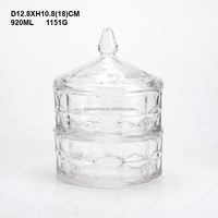 Ensemble de maison classique de 3 bidons en verre craie clair apothicaire pot de bonbons hermétique pour pot de stockage des aliments de cuisine avec couvercle en verre