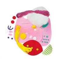 Kit de couture en laine pour enfants, ensemble de travaux manuels DIY sur le thème des animaux, jouets éducatifs, couture pour débutants, cadeau créatif pour les 5-7 ans