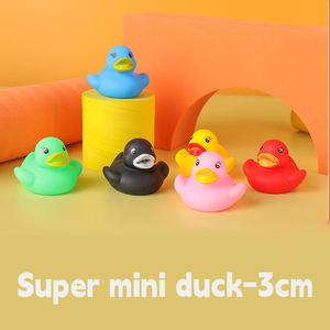 Patito Súper Mini de Bajo Precio con Logo Personalizado, Juguetes de Baño de PVC con Forma de Pato de Goma Impresos por Lote con Diseños de Patrones - Product Image 4