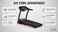 Caminadora Plegable para Gimnasio en Casa, Velocidad Máxima de 20 km/h, Capacidad de 130 kg, Inclinación Eléctrica de 15 Niveles con Pantalla LCD de 7 Pulgadas