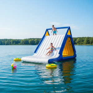 Scivolo d'Acqua Gonfiabile Triangolare IFUN in PVC per Parchi Commerciali, Piscine Esterne, Adulti <span class=keywords><strong>e</strong></span> Bambini, per Giardini, Resort <span class=keywords><strong>e</strong></span> Hotel - Product Image 1