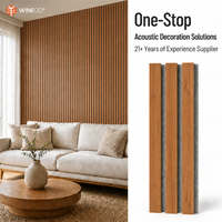 WINEGO Panneau acoustique insonorisant abordable, panneau acoustique décoratif moderne, panneau acoustique mural en bois absorbant le son
