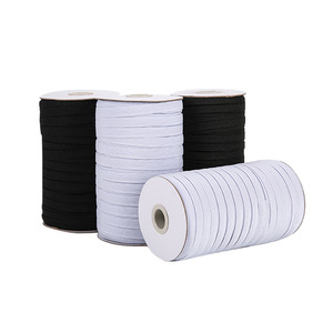 Bande élastique Takada 0,6 cm blanche et noire extensible pour accessoires vestimentaires personnalisables - Product Image 2