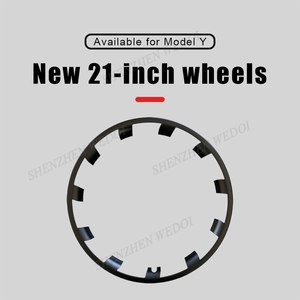 Anneau de Protection de moyeu de roue 20 pouces pour Tesla modèle Y 2024 accessoires de <span class=keywords><strong>voiture</strong></span> protecteur de <span class=keywords><strong>jante</strong></span> de roue Tesla - Product Image 2