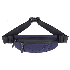 Nouvelle conception, sac banane multifonctionnel imperméable avec fermeture éclair, sac de taille durable et léger en forme de baril pour le fitness - Product Image 3