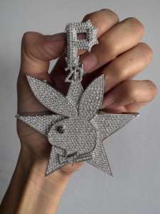 Pendentif Hip Hop de Luxe en Moissanite et Diamant, en Argent Sterling 925, Bijou Étincelant pour un Style Urbain, Usage Quotidien, Cadeau - Product Image 5