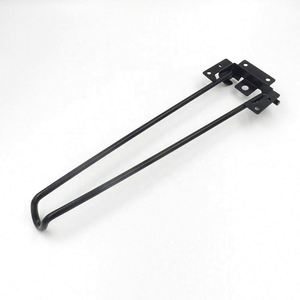 Wholesale <b>Foldable</b> Iron Hairpin Leg <b>Table</b> Furniture 15cm Length Heavy Duty Hospital Use Silver Finish - Product Image 5