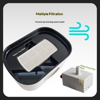 Fontaine à eau sans fil pour chat de 3,2 L, fontaine à eau automatique pour animaux de compagnie, distributeur d'eau intelligent pour chien avec base détachable
