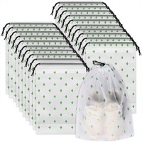 Sacs de rangement pour chaussures en PVC imperméable avec cordon de serrage - Sacs de voyage anti-poussière et portables pour femmes et hommes |   15,7" x 11,8" Grande capacité