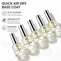 Base de vernis à ongles de luxe à séchage rapide 15 ml, résistante aux éclats, à séchage rapide, fournie directement par l'usine