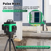 Niveaux laser verts 4D à 16 lignes - Auto-nivelants, 360° °   Ligne croisée rotative. Outil de mesure. Batterie rechargeable
