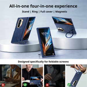 New shell film integrated magnetic hinge cover suitable for Samsung ZFold7 <b>phone</b> case W26 anti drop rotating bracket <b>phone</b> case - Product Image 5