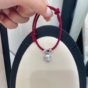 S999 สร้อยข้อมือแมวนำโชคเงินแท้ เชือกสีแดง ของขวัญสำหรับทุกเพศ เครื่องประดับ - Product Image 5