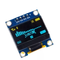 Módulo de Pantalla OLED de 0.96" 128x64 I2C SSD1306, Color Blanco, Azul, Amarillo-Azul para Arduino, Raspberry Pi, STM32, DIY