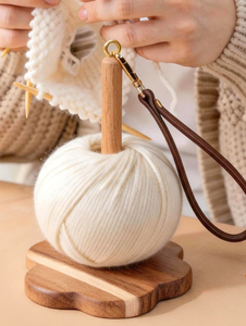 Portable Wood <strong>Wool</strong> <strong>Knitting</strong> Stand Acacia Wood Yarn <strong>Holder</strong> for Men's and Women's Gifts - Product Image 3