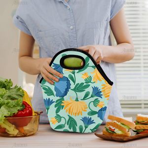 Bolsas de Almuerzo de Neopreno Blancas para Sublimación, Bolsa Térmica Reutilizable para Llevar Comida, para Mujeres - Product Image 5