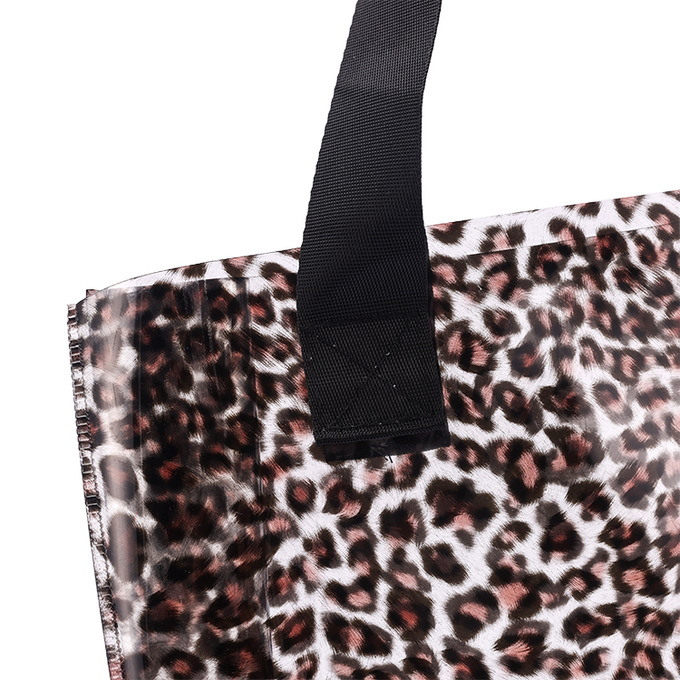 Custom Logo Large Transparent Jelly Candy Color PVC Grocery Gift Shopping Tote Bag