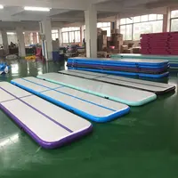 Tapis de gymnastique gonflable AirTrack P1 P2 Hot Rainbow de 3m, 4m, 5m, 6m, 8m, 9m, 10m, 12m, avec logo personnalisé en usine