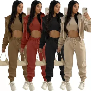 Womens Sexy Clothes Yoga Fall Outfits Plus Size Sports Jogging Sweat Suits Set Hoodies Set Sweatsuits For Women 2022