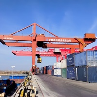 Grue portique à double poutre robuste à fréquence variable intelligente pour l'empilage et la manutention de conteneurs (RMG)