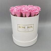 Boîtes cadeaux rondes en carton rigide avec couvercle, logo personnalisé et impression à chaud