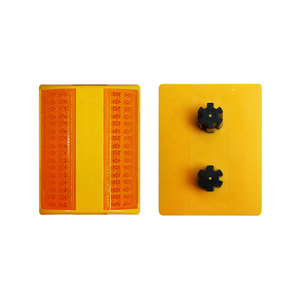 Reflector <span class=keywords><strong>Vial</strong></span> Reflectante de ABS Duradero, Tipo Ojo de Gato, Marcador de Tráfico de Alta Visibilidad para <span class=keywords><strong>Seguridad</strong></span> - Product Image 4