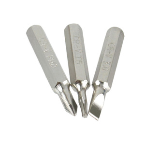 Phillips Slotted Torx Screwdriver Bits 4mm 25mm CR-V Plated For Electronics Repair - Product Image 1