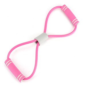 Bande de résistance en forme de huit, résistance moyenne, en TPE, équipement d'entraînement fitness pour étirements du dos, des épaules et du cou, entraînement à domicile - Product Image 5