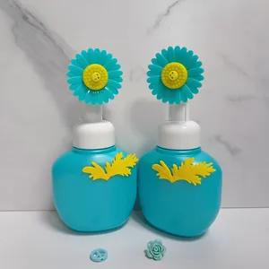 Pembersih Pompa Kosmetik, Pembersih Botol Wajah Busa Desain Warna-warni 330Ml untuk Pembersih Bayi